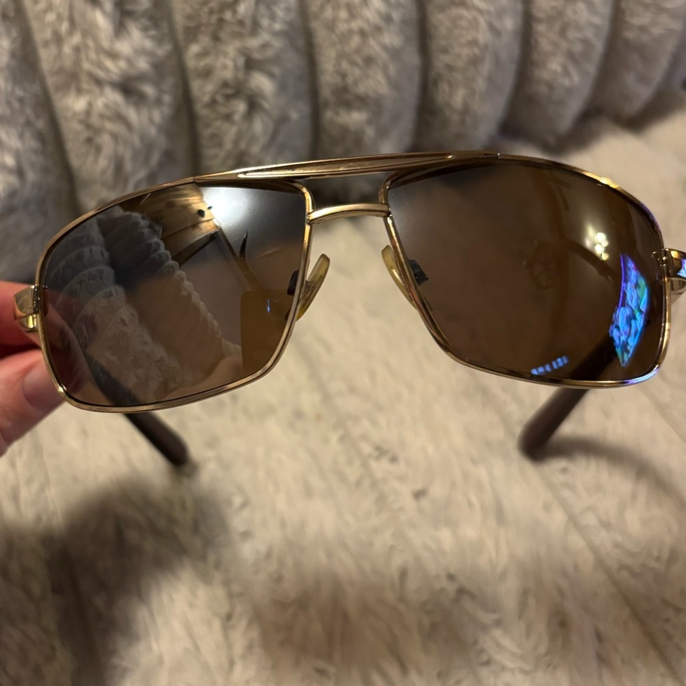 Gold Aviator Sunglasses